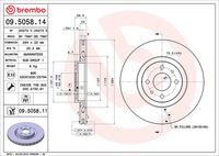 BREMBO 09505814 - Disco de freno - PRIME LINE