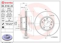 BREMBO 09514224 - Disco de freno - PRIME LINE