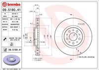 BREMBO 09518041 - Disco de freno - PRIME LINE - UV Coated