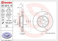 BREMBO 09521510 - Disco de freno - PRIME LINE