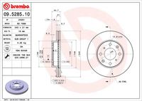 BREMBO 09528510 - Disco de freno - PRIME LINE