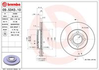 BREMBO 09534310 - Disco de freno - PRIME LINE