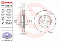 BREMBO 09556810 - Disco de freno - PRIME LINE