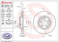 BREMBO 09557410 - Disco de freno - PRIME LINE