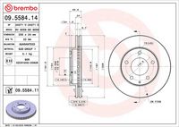 BREMBO 09.5584.14 - Disco de freno