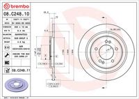 BREMBO 08C24810 - Disco de freno - PRIME LINE