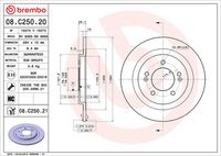 BREMBO 08C25021 - Disco de freno - PRIME LINE - UV Coated