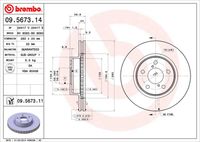 BREMBO 09567311 - Disco de freno - PRIME LINE - UV Coated