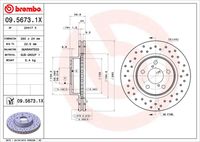 BREMBO 0956731X - Disco de freno - XTRA LINE - Xtra