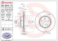 BREMBO 09567311 - Disco de freno - PRIME LINE - UV Coated