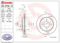 BREMBO 09570810 - Lado de montaje: Eje delantero<br>Tamaño de llanta [pulgada]: 14<br>Tamaño freno: 14"<br>Tipo de disco de frenos: ventilación interna<br>Espesor de disco de frenos [mm]: 24<br>Número de orificios: 4<br>Altura [mm]: 47<br>Diámetro de centrado [mm]: 64<br>Diámetro exterior [mm]: 260<br>Espesor mínimo [mm]: 22,2<br>Par apriete [Nm]: 100<br>