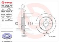 BREMBO 09570810 - Disco de freno - PRIME LINE