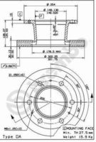 BREMBO 09.5738.10 - Disco de freno