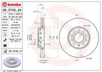 BREMBO 09574524 - Disco de freno - PRIME LINE