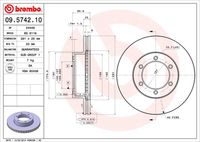 BREMBO 09574210 - Disco de freno - PRIME LINE