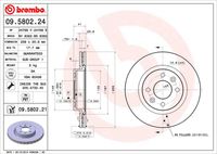 BREMBO 09580221 - Lado de montaje: Eje delantero<br>Variante de equipamiento: Vented disc<br>Tipo de disco de frenos: ventilación interna<br>Espesor de disco de frenos [mm]: 20,6<br>Número de orificios: 4<br>Artículo complementario / información complementaria 2: con tornillos<br>Altura [mm]: 41<br>Diámetro de centrado [mm]: 61<br>Diámetro exterior [mm]: 259<br>Espesor mínimo [mm]: 17,7<br>Par apriete [Nm]: 105<br>