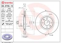 BREMBO 09573010 - Disco de freno - PRIME LINE