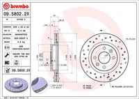 BREMBO 0958022X - Disco de freno - XTRA LINE - Xtra