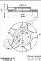 BREMBO 09580276 - Lado de montaje: Eje delantero<br>Variante de equipamiento: Vented disc<br>Tipo de disco de frenos: perforado/ventil. int.<br>Espesor de disco de frenos [mm]: 20,6<br>Número de orificios: 4<br>Artículo complementario / información complementaria 2: con tornillos<br>Altura [mm]: 41<br>Diámetro de centrado [mm]: 61<br>Diámetro exterior [mm]: 259<br>Procesamiento: altamente carbonizado<br>Superficie: revestido<br>Espesor mínimo [mm]: 18,4<br>Par apriete [Nm]: 105<br>