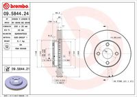 BREMBO 09584424 - Disco de freno - PRIME LINE