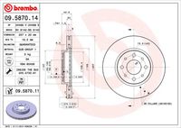 BREMBO 09587011 - Lado de montaje: Eje delantero<br>Tipo de disco de frenos: ventilación interna<br>Espesor de disco de frenos [mm]: 20<br>Número de orificios: 4<br>Artículo complementario / información complementaria 2: con tornillos<br>Altura [mm]: 41<br>Diámetro de centrado [mm]: 59<br>Diámetro exterior [mm]: 257<br>Espesor mínimo [mm]: 18,2<br>Par apriete [Nm]: 86<br>