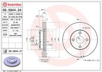 BREMBO 09584421 - Disco de freno - PRIME LINE - UV Coated