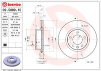 BREMBO 09.5889.10 - Disco de freno