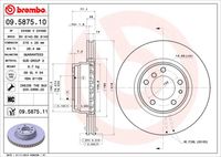 BREMBO 09587510 - Disco de freno - PRIME LINE