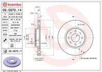 BREMBO 09587011 - Disco de freno - PRIME LINE - UV Coated