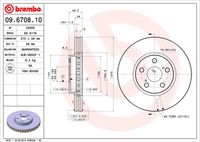 BREMBO 09670810 - Disco de freno - PRIME LINE