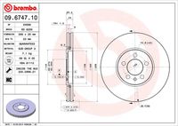 BREMBO 09674710 - Disco de freno - PRIME LINE