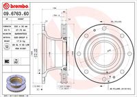 BREMBO 09676360 - Disco de freno - PRIME LINE