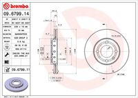 BREMBO 09679914 - Lado de montaje: Eje delantero<br>Tipo de disco de frenos: ventilación interna<br>Espesor de disco de frenos [mm]: 18<br>Número de orificios: 4<br>Artículo complementario / información complementaria 2: con tornillos<br>Altura [mm]: 34<br>Diámetro de centrado [mm]: 65<br>Diámetro exterior [mm]: 239<br>Superficie: revestido<br>Espesor mínimo [mm]: 16<br>Par apriete [Nm]: 110<br>