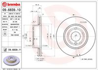 BREMBO 09683910 - Disco de freno - PRIME LINE