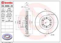 BREMBO 09686620 - Disco de freno - PRIME LINE