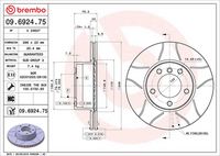 BREMBO 09692475 - Disco de freno - XTRA LINE - Max