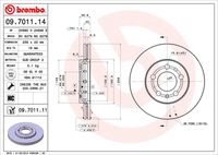 BREMBO 09701111 - Disco de freno - PRIME LINE - UV Coated