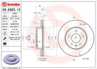 BREMBO 09698310 - Disco de freno - PRIME LINE