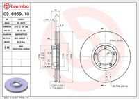 BREMBO 09695910 - Disco de freno - PRIME LINE