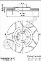 BREMBO 09701275 - Lado de montaje: Eje delantero<br>Número de PR: 1LS<br>Número de PR: 1ZM<br>Número de PR: 1ZP<br>Tipo de disco de frenos: perforado/ventil. int.<br>Espesor de disco de frenos [mm]: 22<br>Número de orificios: 5<br>Artículo complementario / información complementaria 2: con tornillos<br>Altura [mm]: 37<br>Diámetro de centrado [mm]: 65<br>Diámetro exterior [mm]: 280<br>Procesamiento: altamente carbonizado<br>Superficie: revestido<br>Espesor mínimo [mm]: 19,8<br>Par apriete [Nm]: 120<br>