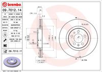 BREMBO 09701211 - Disco de freno - PRIME LINE - UV Coated