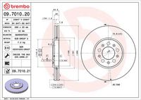 BREMBO 09701021 - Disco de freno - PRIME LINE - UV Coated