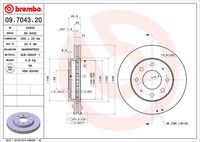 BREMBO 09704320 - Disco de freno - PRIME LINE