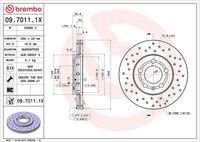 BREMBO 0970111X - Disco de freno - XTRA LINE - Xtra