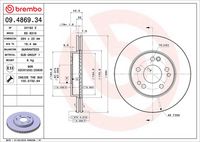 BREMBO 09486934 - Disco de freno - PRIME LINE