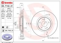 BREMBO 09714231 - Disco de freno - PRIME LINE - UV Coated