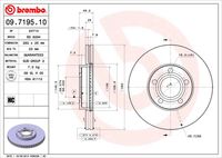 BREMBO 09719510 - Disco de freno - PRIME LINE