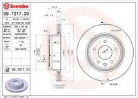 BREMBO 09721721 - Disco de freno - PRIME LINE - UV Coated