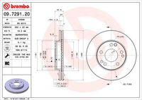 BREMBO 09729120 - Disco de freno - PRIME LINE