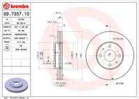 BREMBO 09735710 - Disco de freno - PRIME LINE